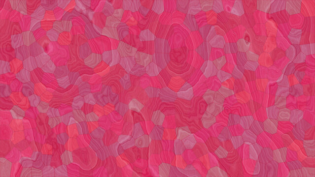 Magenta red mosaic marble texture background with rich crimson tones and intricate cracked geometric facets for premium designs