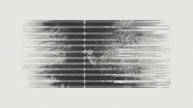Halftone dot pattern texture. Distressed black and white screen print overlay design.