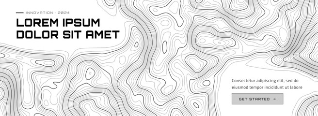 Obraz premium Digital pattern map line layer ocean topography with sea topographic. Contour europe wave compass nautical 3d abstract. Mountain world for stock illustration.