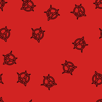 anarchy subculture style punk vector seamless pattern anarchy subculture style punk sign illustration