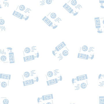 odor neutralizer vector glyph seamless pattern odor neutralizer sign illustration