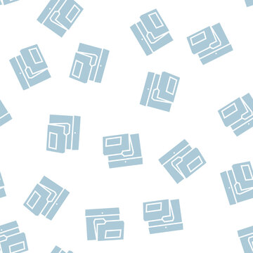 folders for paper vector glyph seamless pattern folders for paper sign illustration