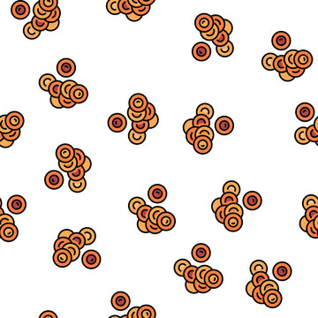 eggs salmon vector seamless pattern eggs salmon sign illustration