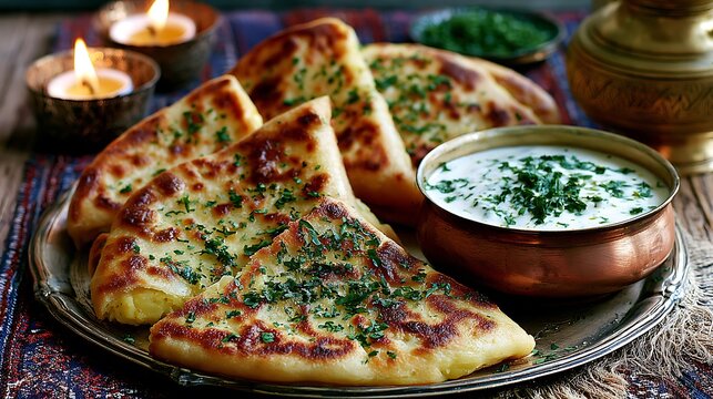 Freshly baked pizza with arugula on a rustic wooden board, bowl of greens