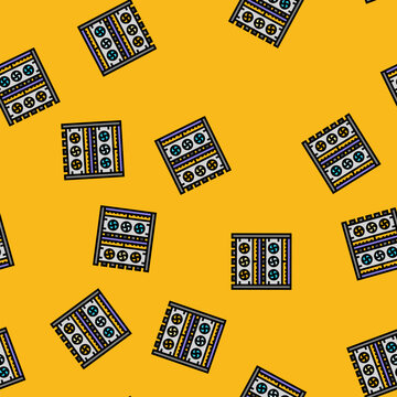 farm cryptocurrency mining vector seamless pattern farm cryptocurrency mining sign illustration