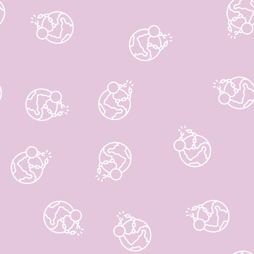 decolonization social problem vector line seamless pattern decolonization social problem sign illustration