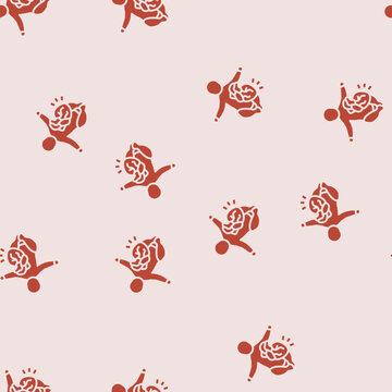 congenital heart disease cardiology vector glyph seamless pattern congenital heart disease cardiology sign illustration