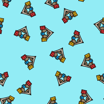 child a refugee camp vector seamless pattern child a refugee camp sign illustration