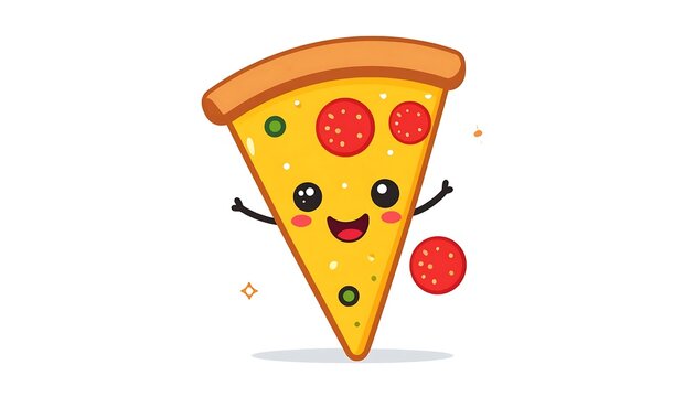 Cute cartoon pineapple character with happy face.