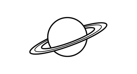 Saturn Planet Vector Illustration © bugang