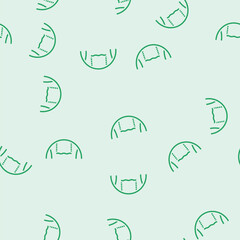 Obraz premium viper swing park outdoor kid play vector glyph seamless pattern viper swing park outdoor kid play sign illustration