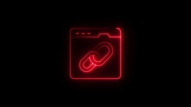 Visually perfect animated icon denoting web link, seo link vector ,looped 3d animation. abstract background to denote the connection of relationships or the , abstract background to denote...