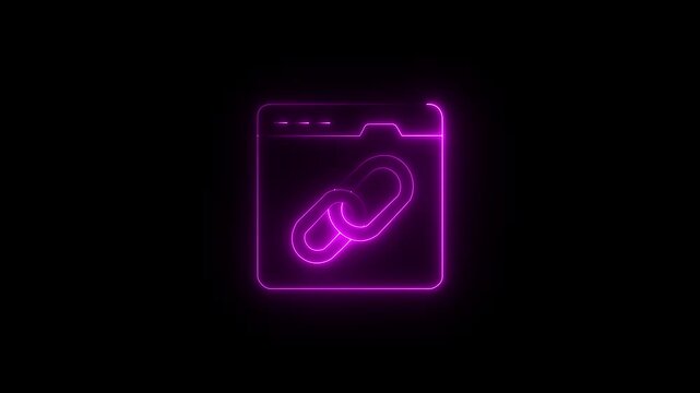 Visually perfect animated icon denoting web link, seo link vector ,looped 3d animation. abstract background to denote the connection of relationships or the , abstract background to denote...