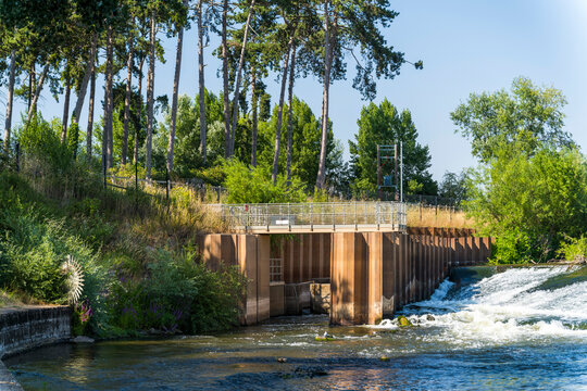 Diglis Fish Pass,along the River Severn at Worcester,England,United Kingdom.