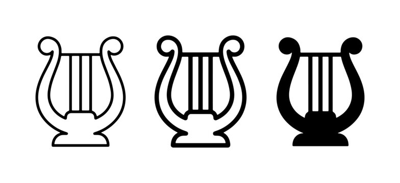 Lyre Icons: Ancient Greek Harp Symbols, Music & Culture