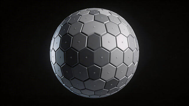 Geometric sphere with hexagonal pattern