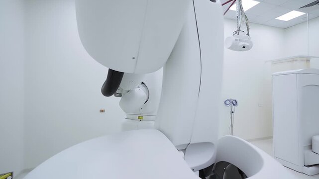 4k video showcasing the CyberKnife system&mdash;a non-invasive, robotic radiosurgery technology for precise tumor treatment.