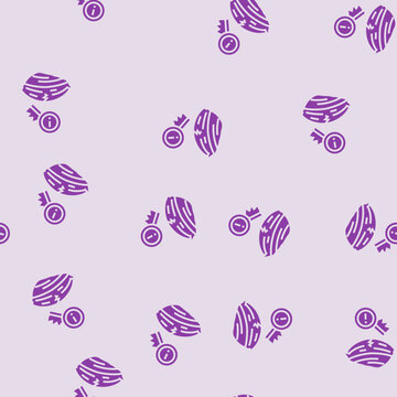 muscle tear risk warning vector glyph seamless pattern muscle tear risk warning sign illustration