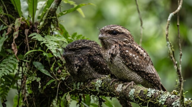 Sri Lanka Frogmouth (Batrachostomus moniliger) &ndash; Elusive Endemic Nightbird of Sri Lanka's Rainforests