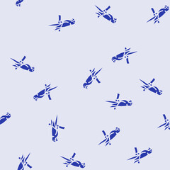 Fototapeta premium the lears macaw bird exotic vector glyph seamless pattern the lears macaw bird exotic sign illustration