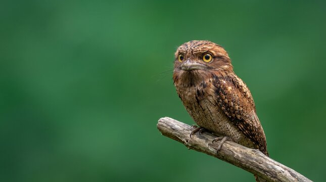 Sri Lanka Frogmouth (Batrachostomus moniliger) &ndash; Elusive Endemic Nightbird of Sri Lanka's Rainforests
