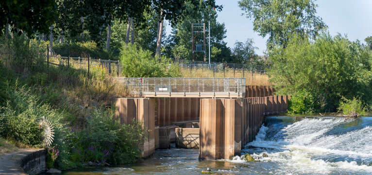Diglis Fish Pass,along the River Severn at Worcester,England,United Kingdom.