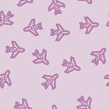 travel friendly vector line seamless pattern travel friendly sign illustration