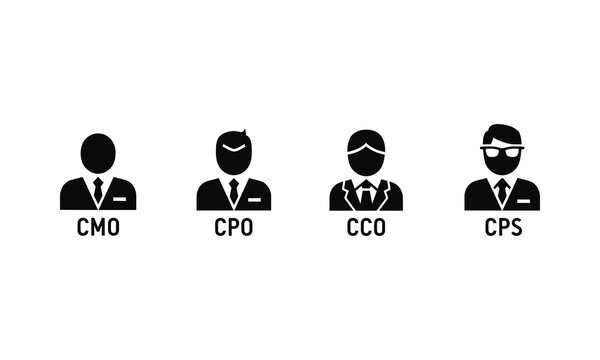 Management avatars for corporate leadership roles.
