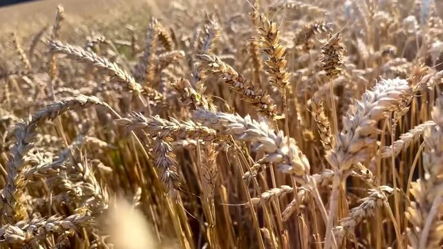 close-up shot of an ear of grain