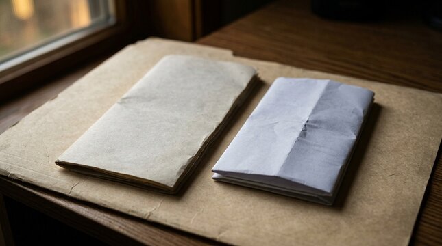 Nightly turnaround pamphlet resting beside a folded dock schedule worksheet close-up shot - Freight and Warehouse Stock Photo