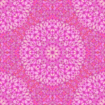 Bohemian floral mandala pattern background - abstract vector art graphic design