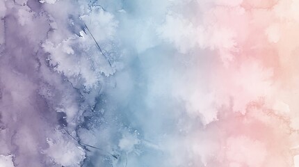 Obraz premium Abstract watercolor background with soft pastel blue and pink gradient wash texture for artistic design projects