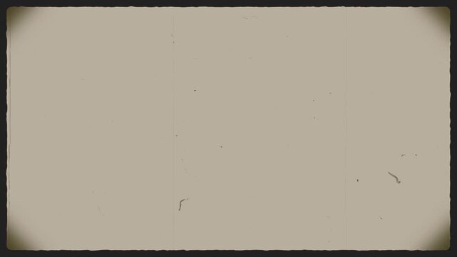 Authentic 16mm Film Projector Overlay with Vintage Film Frame, Dust Particles and Vertical Film Splice