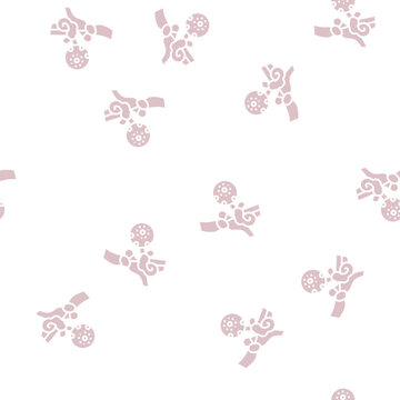 cholesteatoma health problem vector glyph seamless pattern cholesteatoma health problem sign illustration