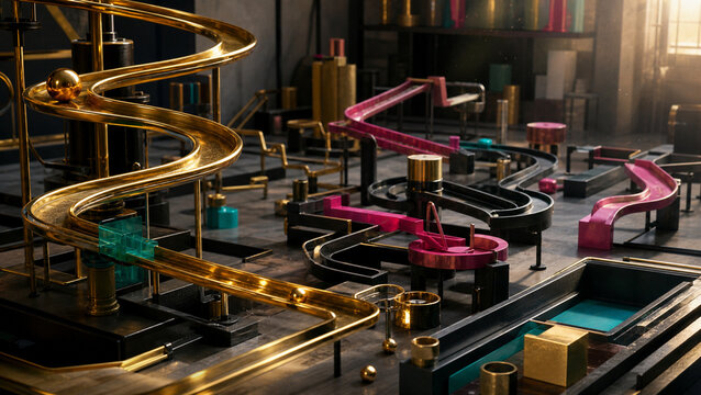 Kinetic Marble Path Makes Iteration Visible