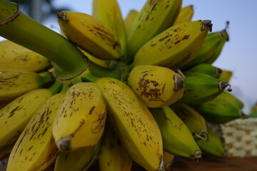 close up of ripe bananas © GrantSmithCamera