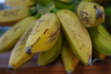 close up of ripe bananas © GrantSmithCamera