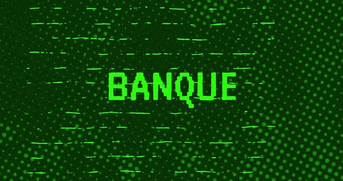 Banque - Green Glitch Effect