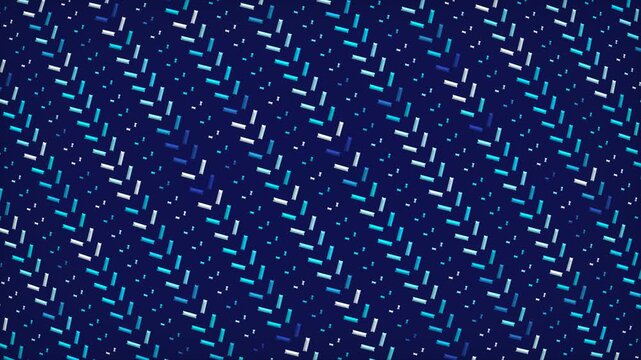 Abstract Dark Blue Herringbone Pattern with Subtle Sparkles.