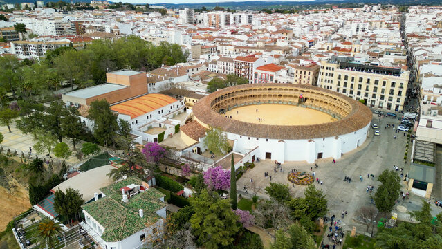 Aerial view of Ronda, Andalusia. Southern Spain