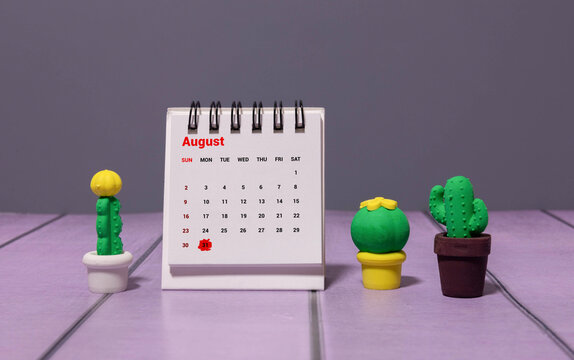 August 31 Reminder Date on Calendar Schedule and Planning Concept