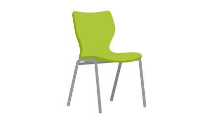 Fototapeta premium Modern Lime Green Office Chair Vector Illustration Isolated