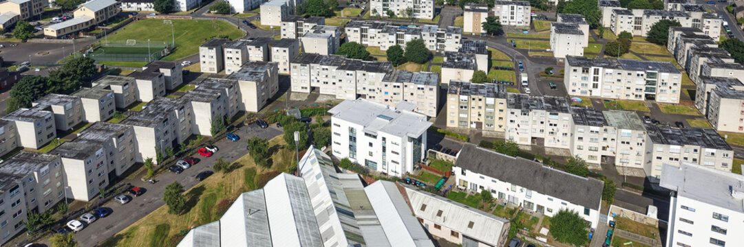 Council housing in poor area of Ayr