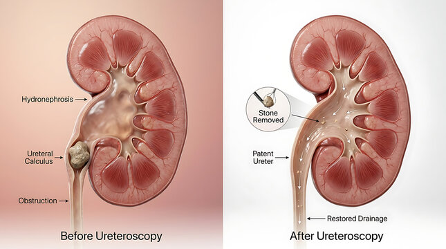 Kidney Before vs After Hypertension Control: Hypertensive Kidney vs Controlled Kidney