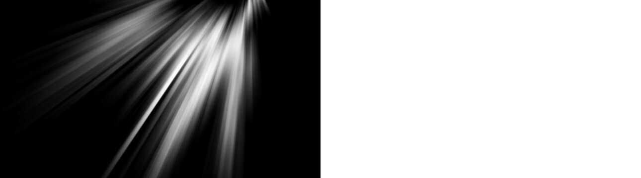 Diagonal Sun Rays Light Beams Corner Overlay Effect