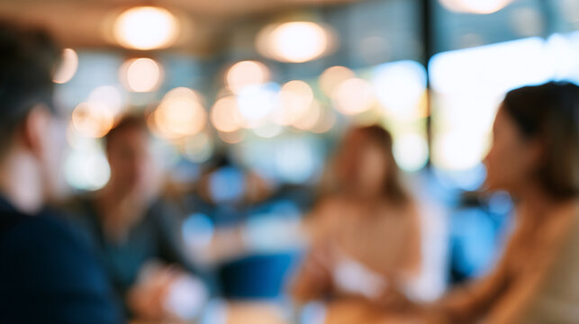 Blurred Cultural Advisors and Newcomer in Friendly Conversation