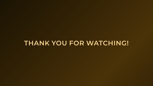 Expressing heartfelt gratitude and appreciation to the audience for watching a compelling video or presentation
