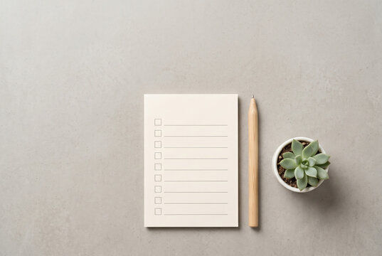 Mental wellness and self-care concept arranged in a clean flat lay