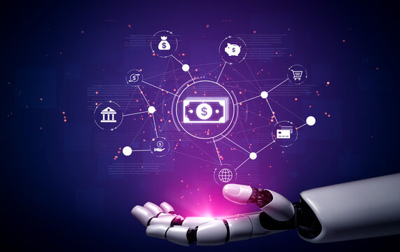 An AI assistant manages a fintech platform for digital banking. This smart system facilitates secure global payments and optimizes online financial transactions for users. Fermion