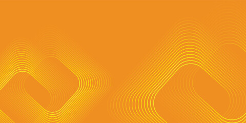 Orange abstract background. Minimal pattern. Vibrant gradient geometric lines. Modern design. Suit for banner, cover, business, flyer, poster, website, brochure, corporate © anam